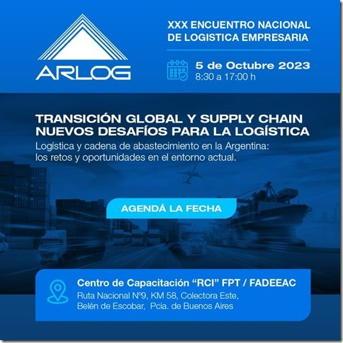 Se realiza el XXX Encuentro Nacional de Logística de ARLOG