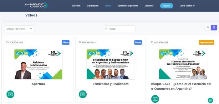Iniciá sesión en la web del ML y mirá los videos completos de todas las conferencias.
