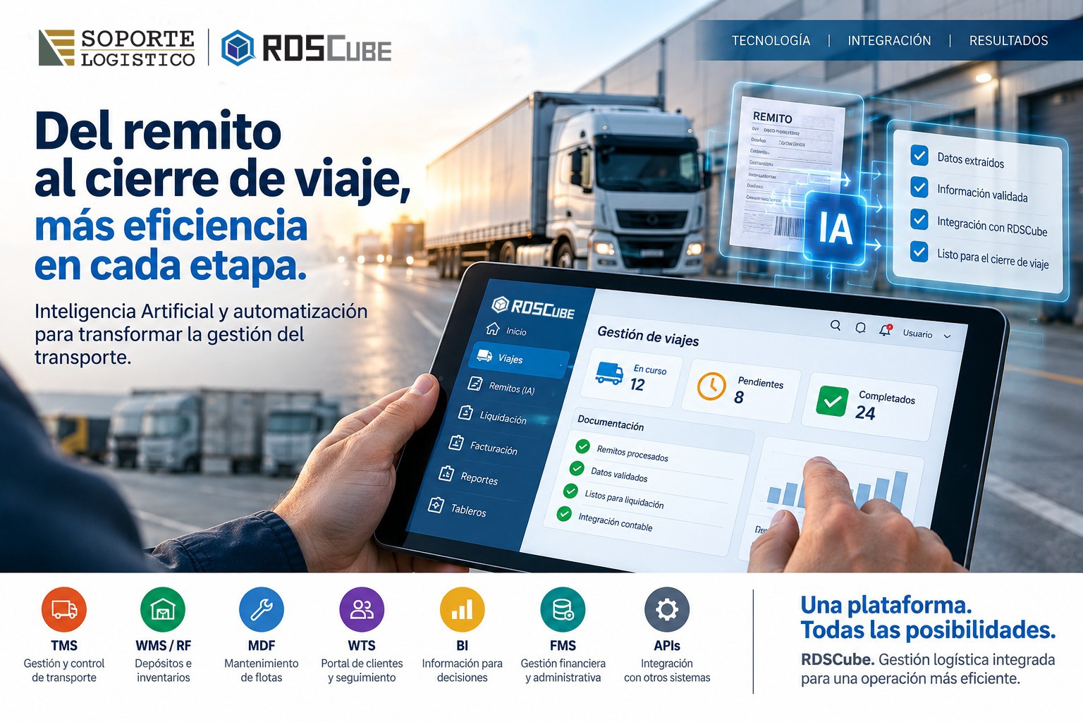 RDSCube 8.0 incorpora inteligencia artificial privada y una nueva generación de automatización logística